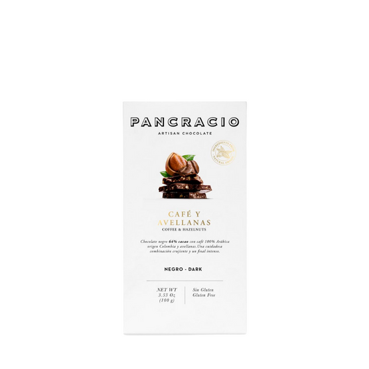 Шоколад Pancracio ngro-dark cafe y avellanos 100 gr.