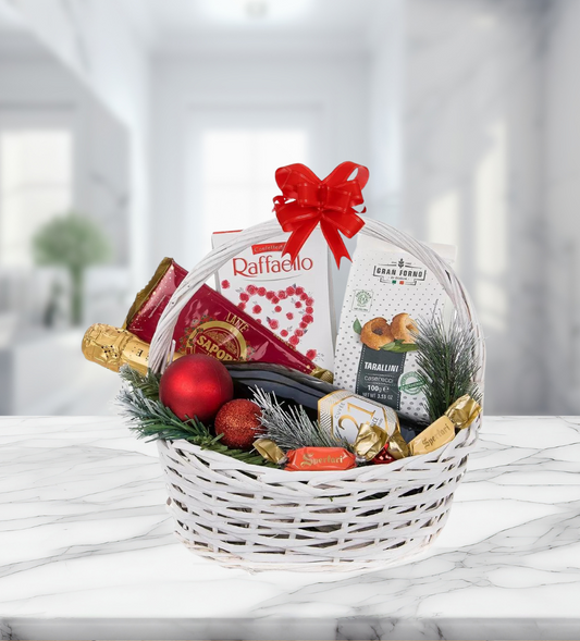 Коледна Подаръчна кошница с Cuvee 21, код 786