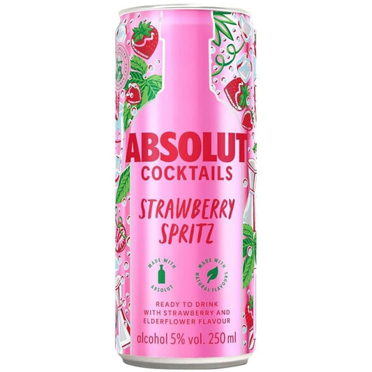 Коктейл Absolut Strawberry Spritz- 250 ml