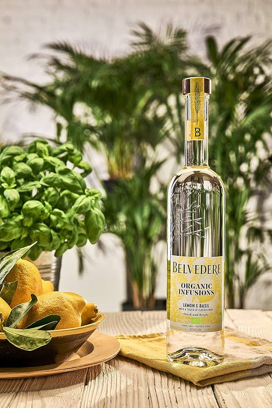 Полска водка Belvedere Organic Infusions - basil & lemon 700 мл