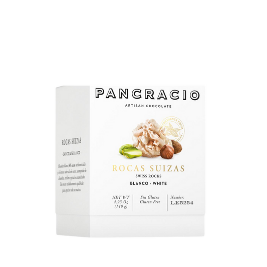 Шоколадови бонбони Pancracio blanco-white rocas suizas 140 gr.