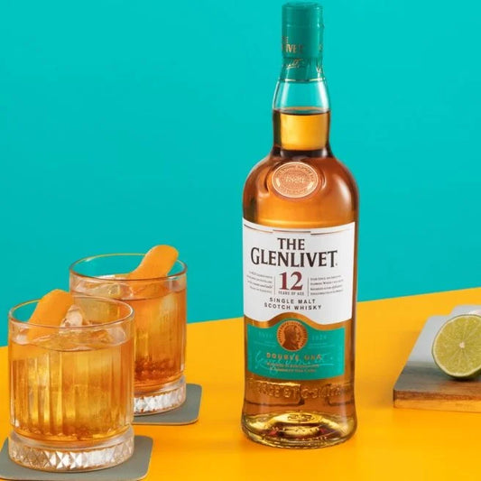 Уиски Glenlivet 12 Y.O , 700 ml+ 2 чаши