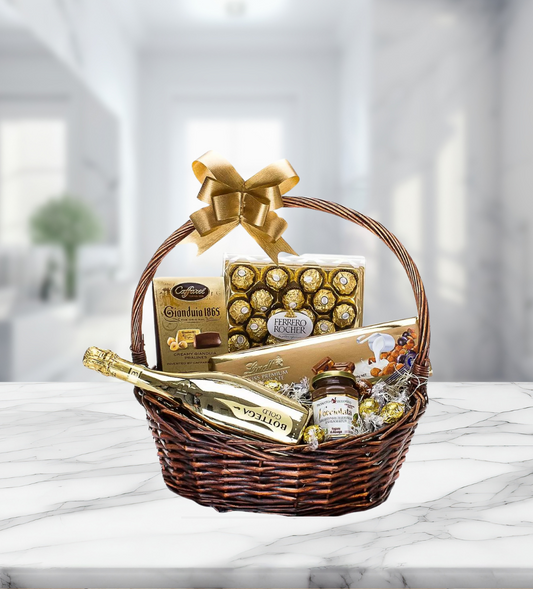 Подаръчна кошница с Шампанско Bottega Gold , код 207
