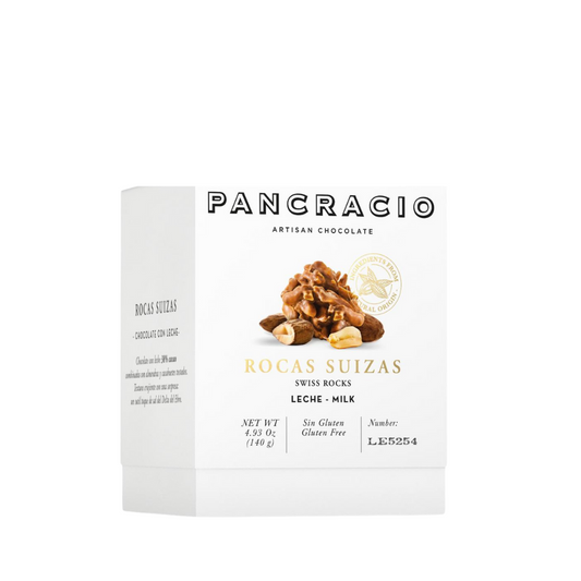 Шоколадови бонбони Pancracio leche-milk rocas suizas 140 gr.