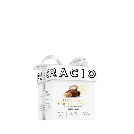 Шоколадови бонбони Pancracio negro dark almendras carameezados 70gr.