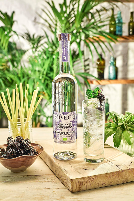 Полска водка Belvedere Organic Infusions - blackberry & lemongrass 700 мл
