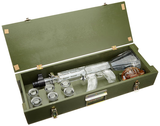 Водка Kalashnikov 1,2 L + 6 чаши + граната