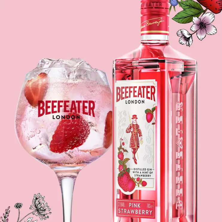 Джин Beefeater pink 700 ml + чаша