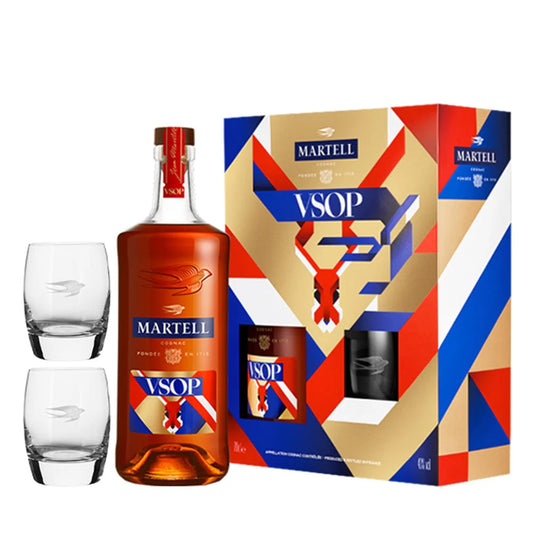 Коняк Martell V.S.O.P ,700 мл + 2 чаши