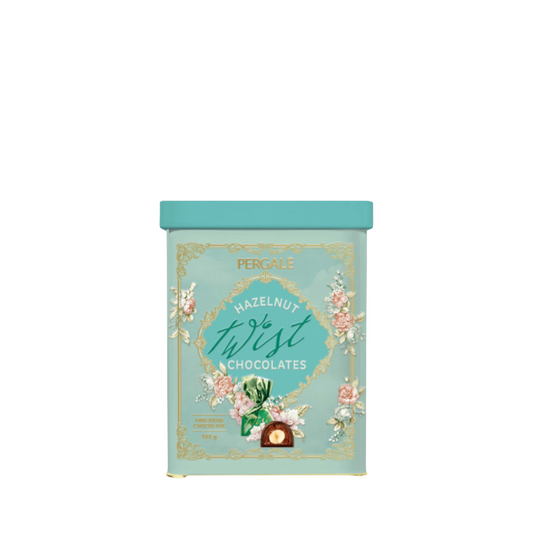 Шоколадови бонбони Pargale twist цял лешник-метална кутия 161 gr