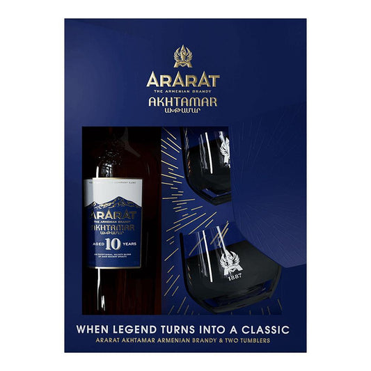 Бренди Ararat akhtamar 10 Y.O, 700 мл + 2 чаши
