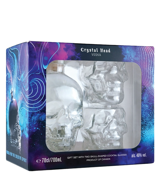 Водка Crystal head 700 ml + 2 чаши