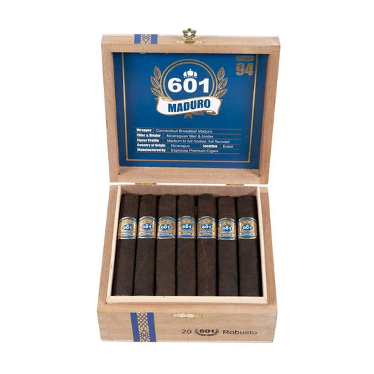 Пури Espinosa 601 Blue Label Maduro Robusto (20)